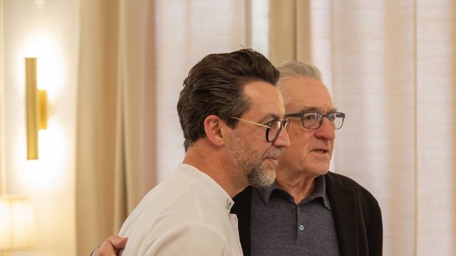 Quique Dacosta y Robert de Niro en Madrid.
