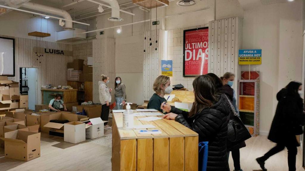 Espacio León continua la recogida solidaria de alimentos para la comunidad Ucraniana