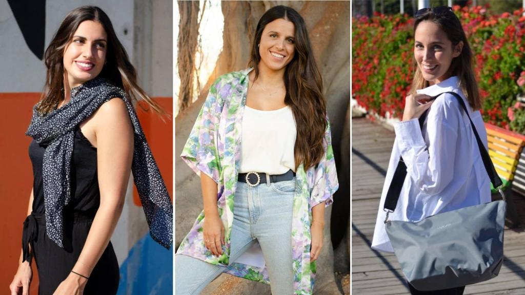 Además de chaquetas, Vardier también tiene pañuelos, kimonos y bolsos y todo plegable.