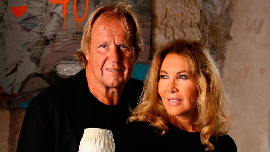 Norma Duval y Matthias Kühn en una feria en Palma.