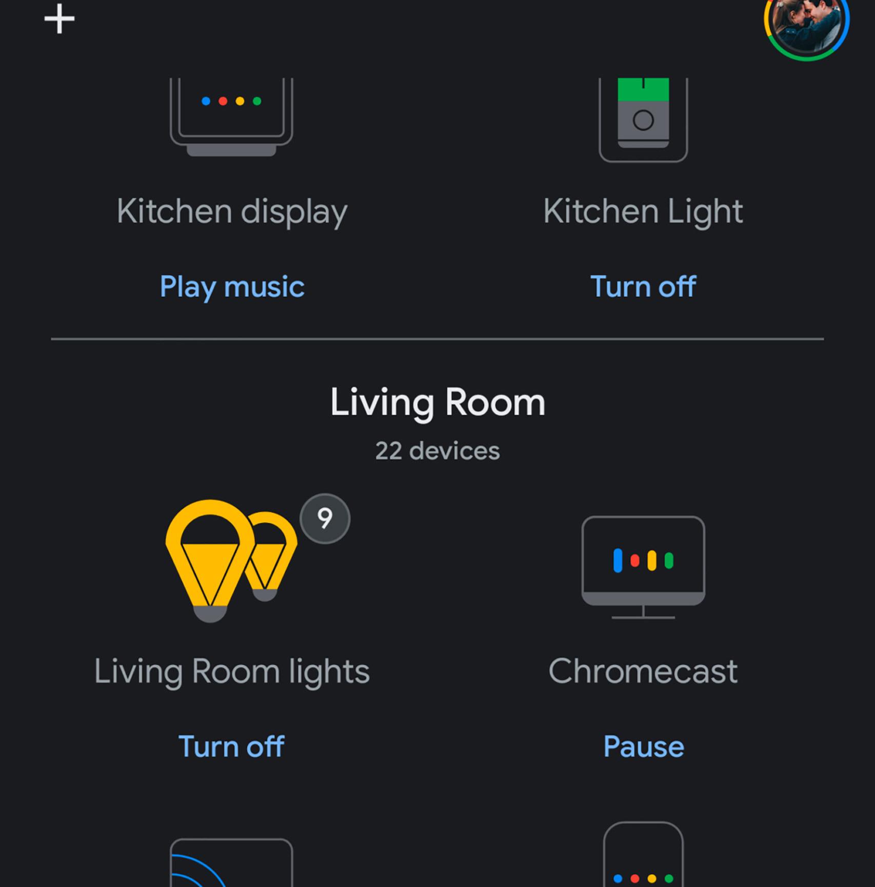 La interfaz antigua de Google Home