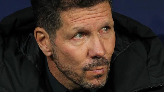 El 'Cholo' Simeone, en un partido del Atlético de Madrid de la temporada 2021/2022