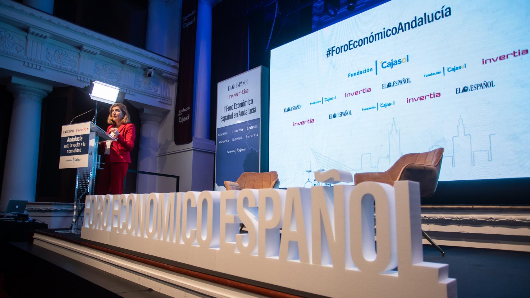 La consejera de Empleo de la Junta de Andalucía, Rocío Blanco.