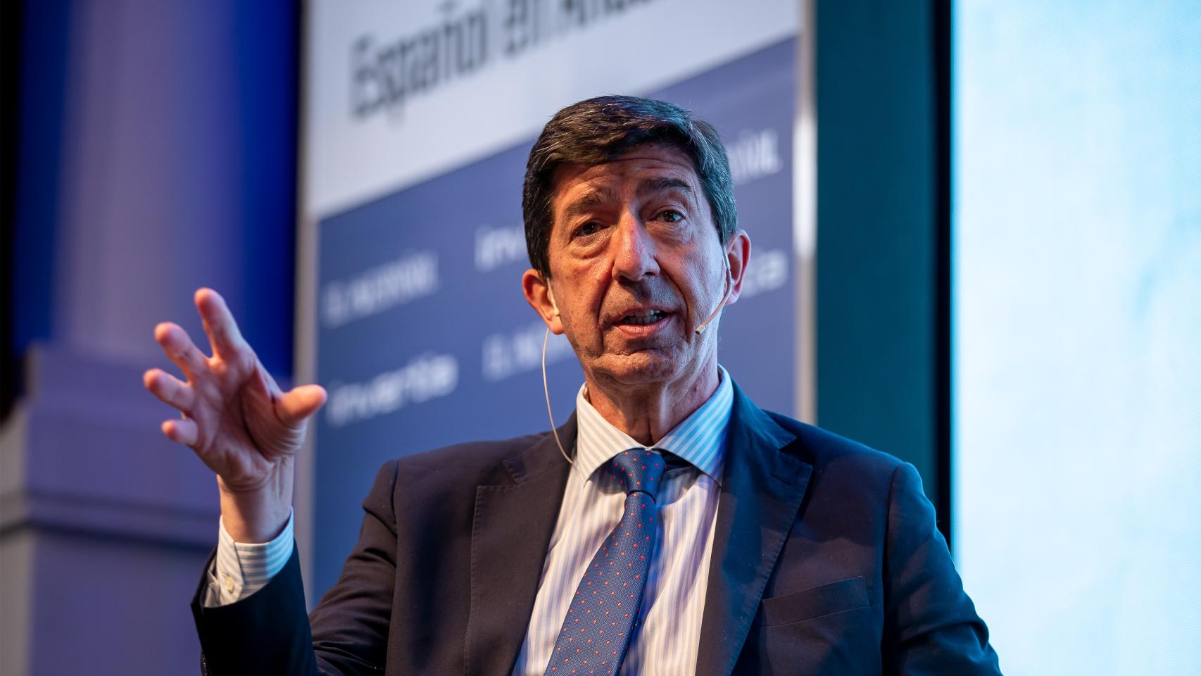 Juan Marín, vicepresidente de la Junta de Andalucía y consejero de Turismo, en una imagen de archivo en el II foro económico de El Español.