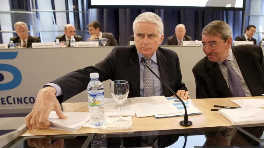 Paolo Vasile junto a Alejandro Echevarría