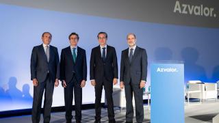 Beltrán Parages, Fernando Bernad, Álvaro Guzmán de Lázaro y Sergio Fernández-Pacheco, socios de Azvalor.
