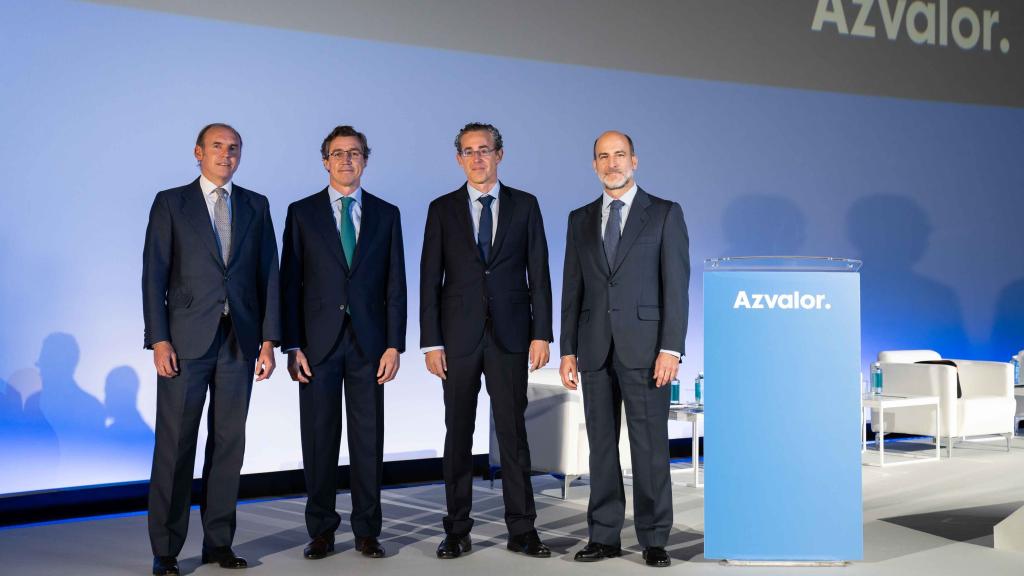 Beltrán Parages, Fernando Bernad, Álvaro Guzmán de Lázaro y Sergio Fernández-Pacheco, socios de Azvalor.