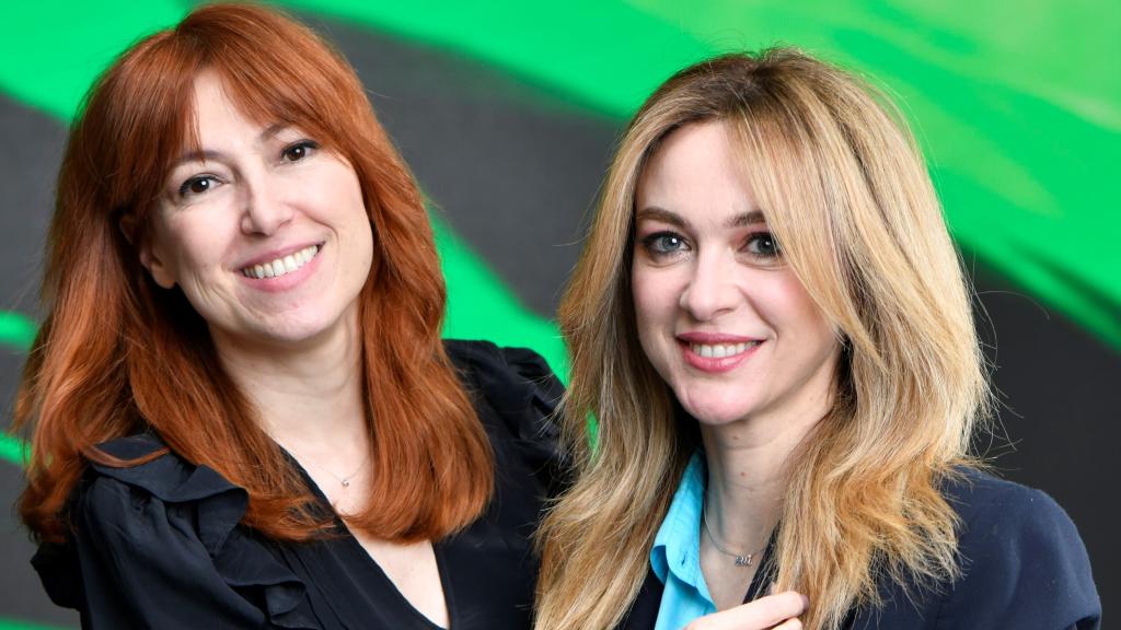 La actriz Marta Hazas y la estilista María Baras.