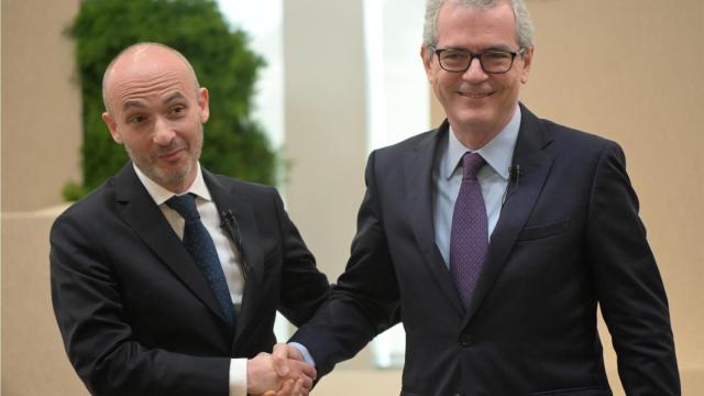 Óscar García Maceiras, CEO de Inditex, y Pablo Isla, presidente saliente
