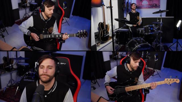 El youtuber ShaunTrack durante el proceso de creación.