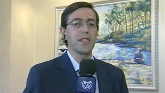 Lino Blanco, durante su etapa en la TVG.