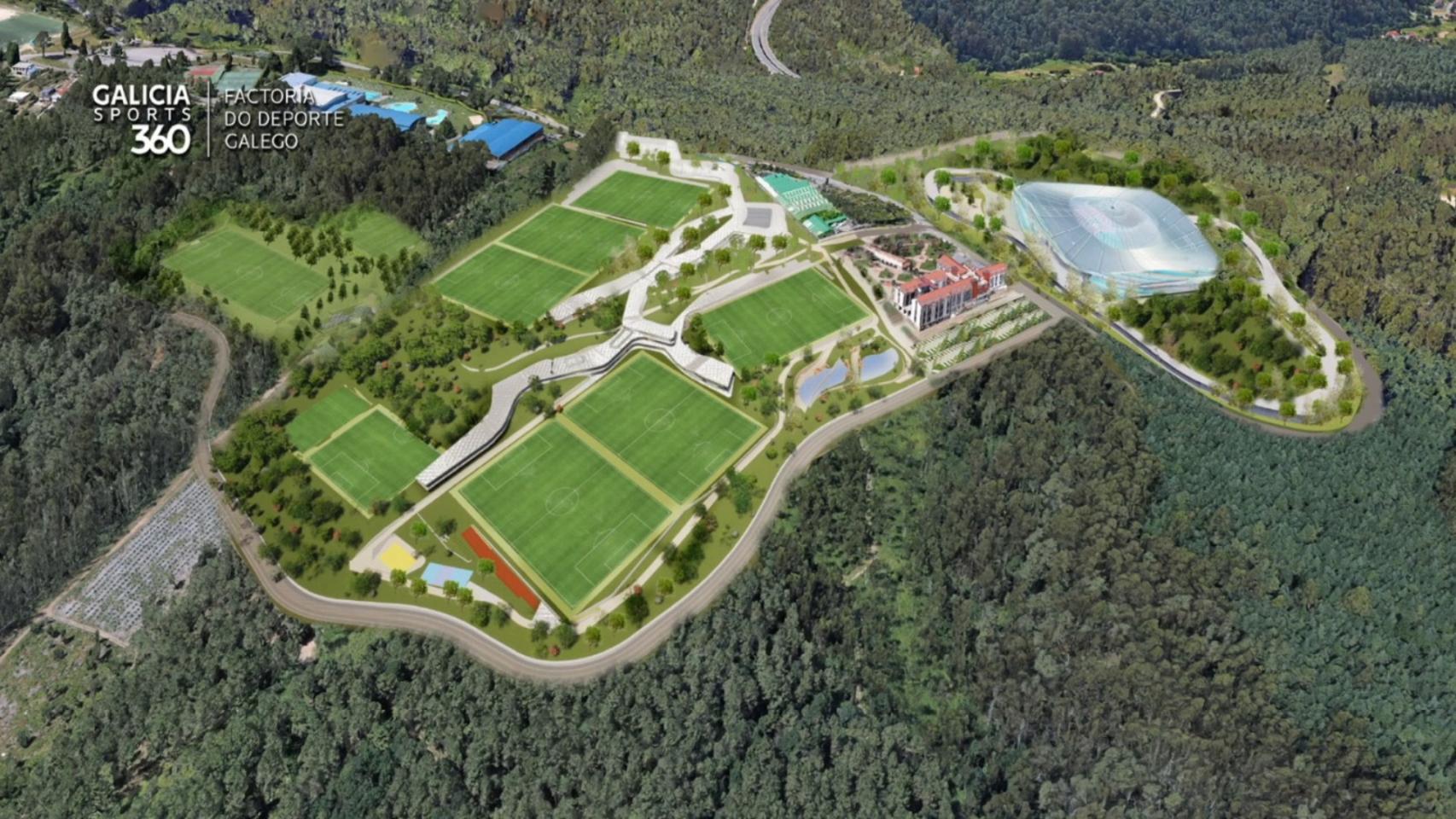 Infografía del proyecto Galicia Sport 360.