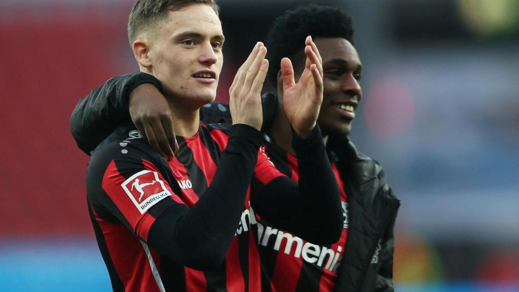 Florian Wirtz, durante un partido con el Bayer Leverkusen.