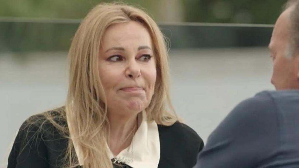 Ana Obregón durante su dolorosa charla con Bertín Osborne en 'Mi casa es la tuya'.