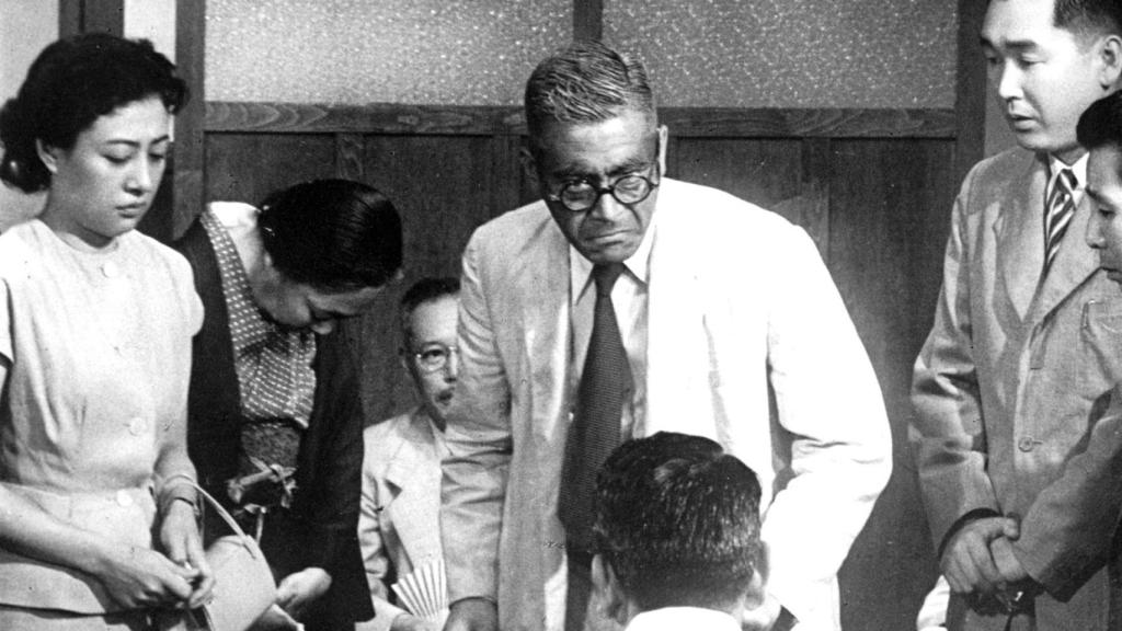 Toshiro Mifune caracterizado como Kiiji Nakajima en una escena de 'Crónica de un ser vivo'