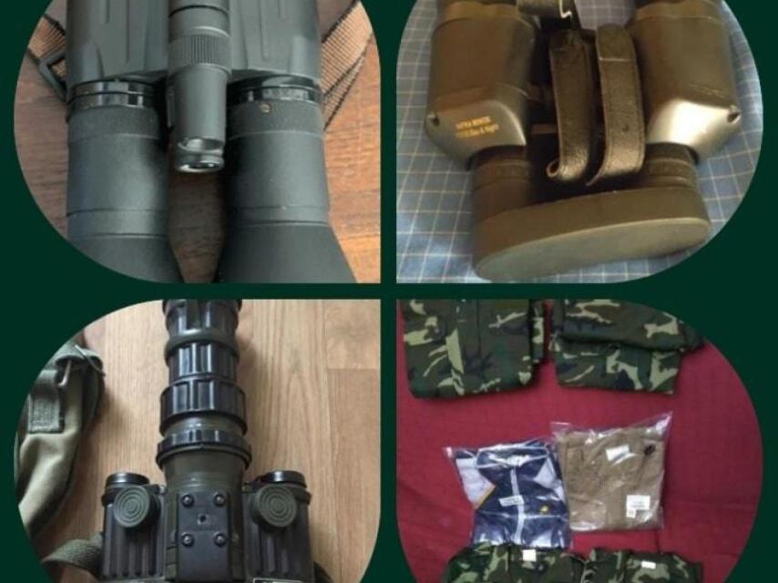 Ropa militar donada