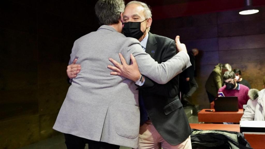Leticia Pérez / ICAL . Antonio Largo en el momento de su reelección como rector de la Universidad de Valladolid