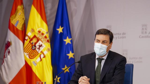 El portavoz en funciones de la Junta, Carlos Fernández Carriedo