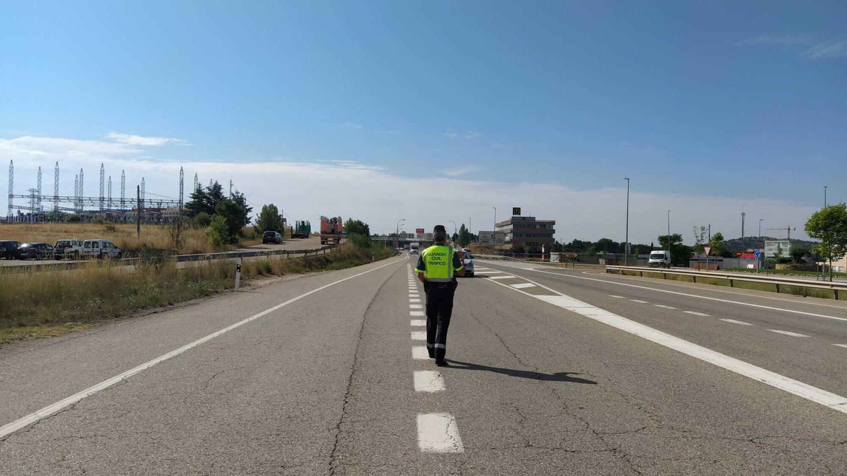 Imagen de archivo de un control de la Guardia Civil de Soria