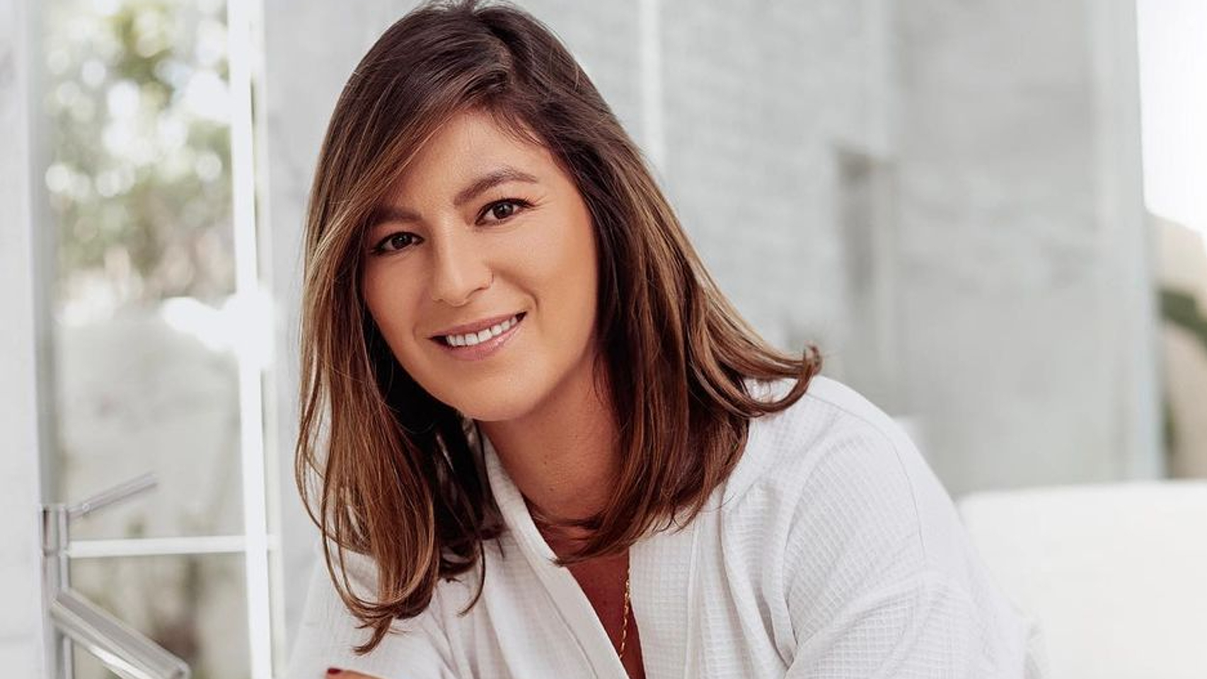 Chábeli Iglesias, en una imagen promocional de su colección de hogar con la marca Carmen Borja.