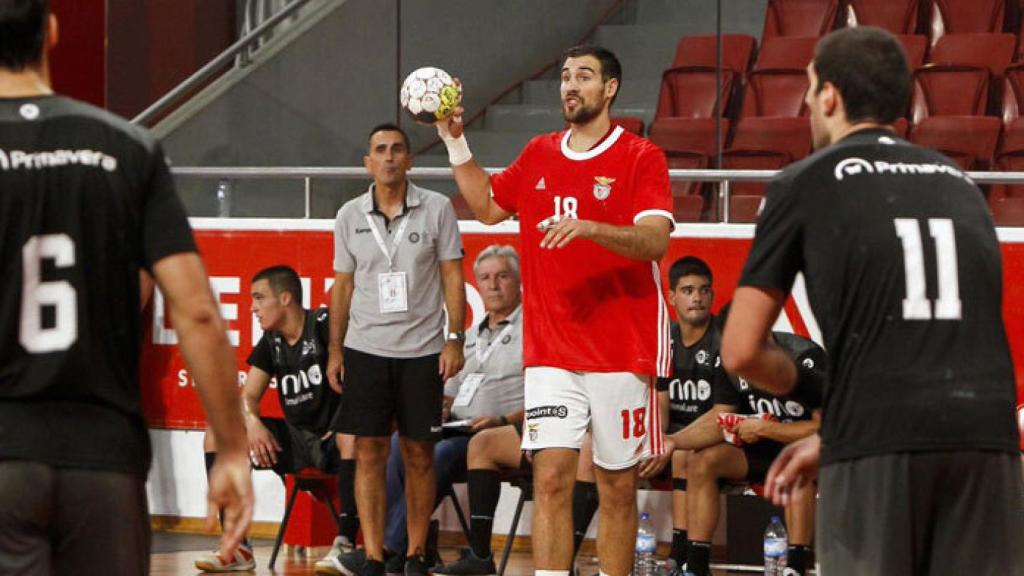 Carlos Molina durante su etapa en el Benfica