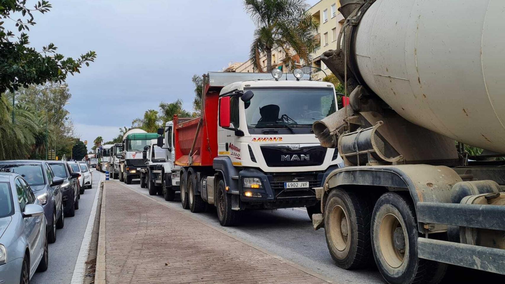Nuevo colapso en la Avenida de Andalucía de Málaga.