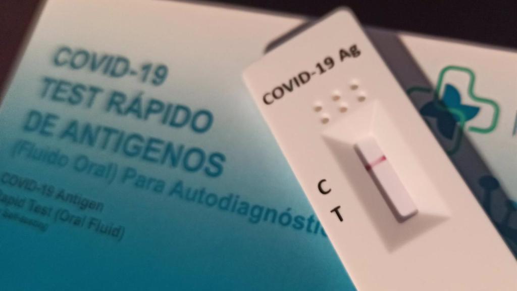 Imagen de un test de antígenos.