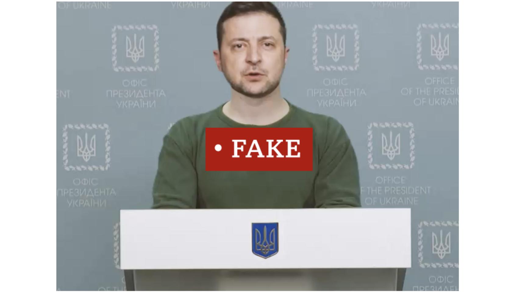 Deepfake de Zelensky