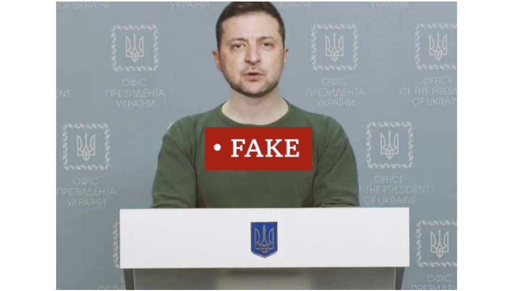 Deepfake de Zelensky