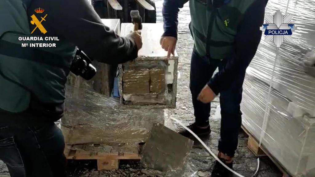 Un instante del operativo policial.