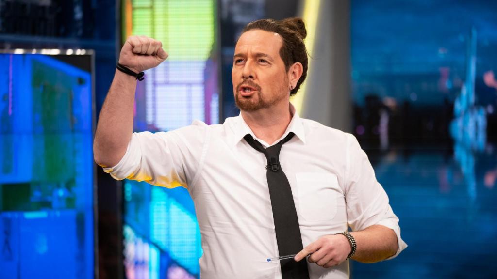 Carlos Latre, caracterizado como Pablo Iglesias.