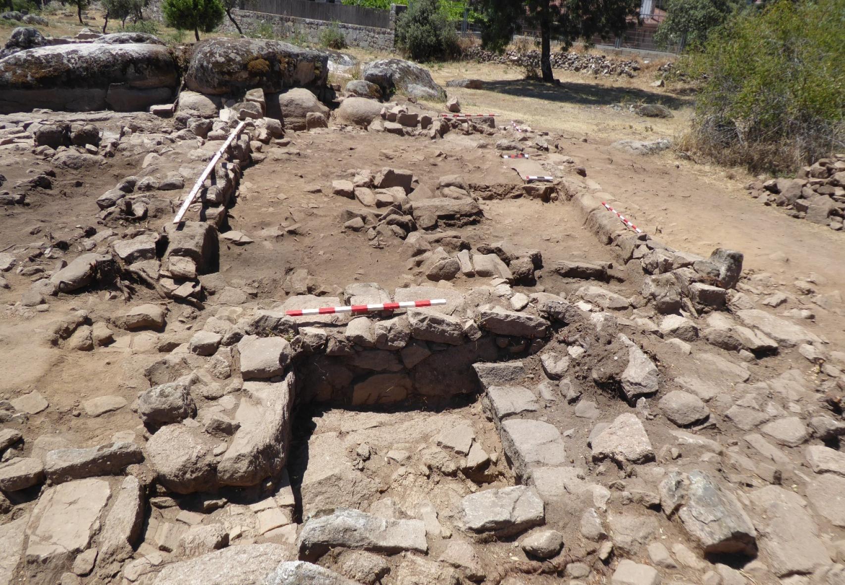 Imagen de una de las estructuras hidráulicas del sitio.