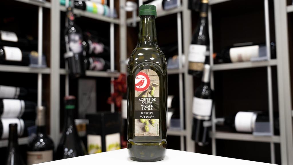 Aceite de oliva virgen extra de Auchan.