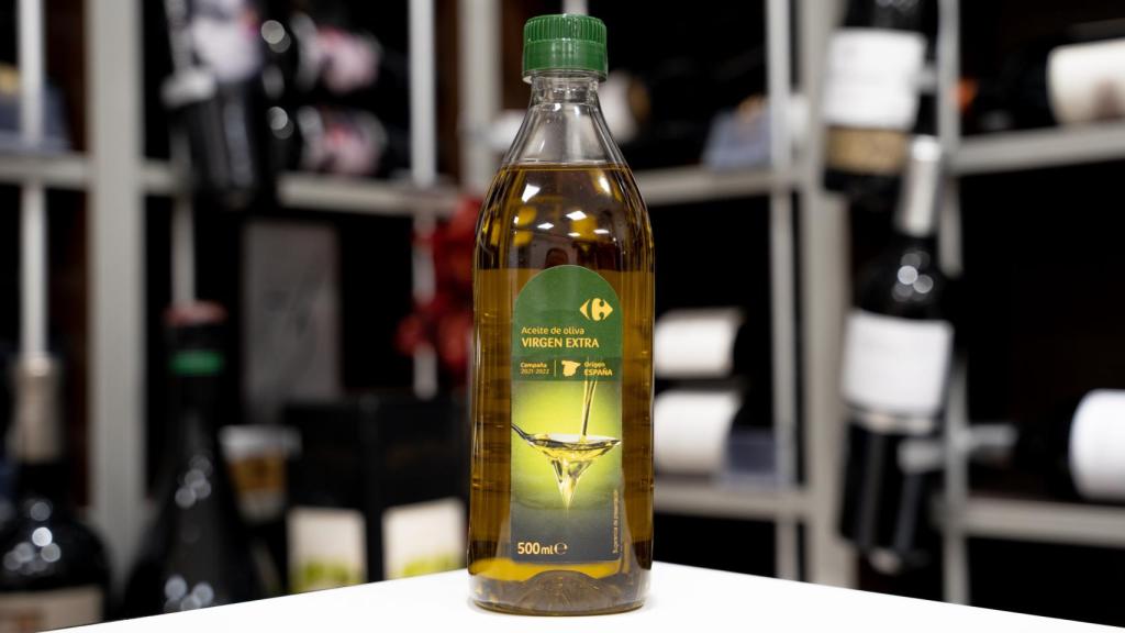 Aceite de oliva virgen extra de Carrefour.