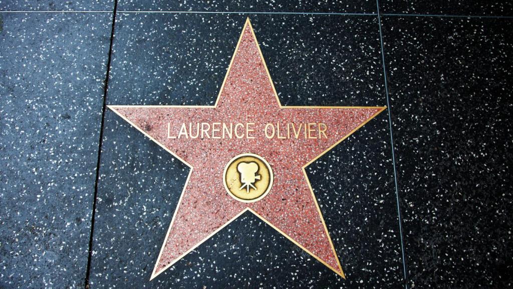 Estrella del paseo de la fama de Laurence Olivier.