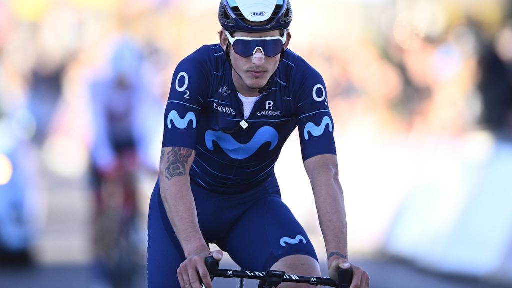Iván García Cortina durante la disputa de la Kuurne Brusleas Kuurne 2022