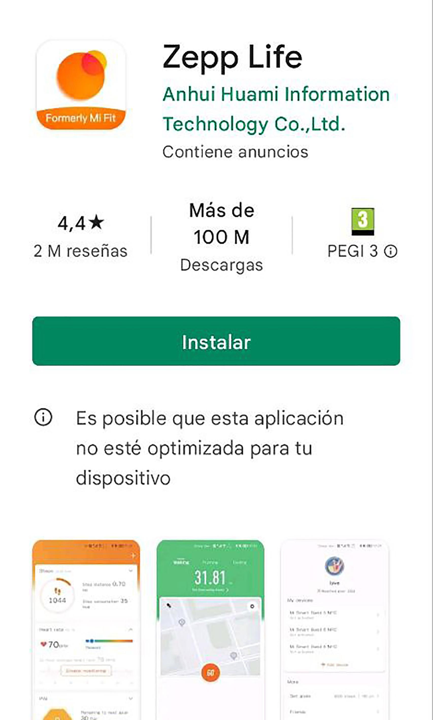 Mi Fit es ahora Zepp Life