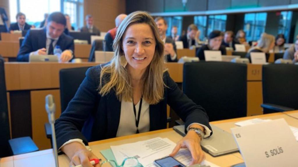Susana Solís, eurodiputada de Ciudadanos, en Bruselas.