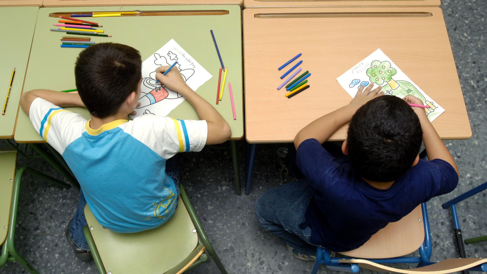 Alumnos de un centro escolar.