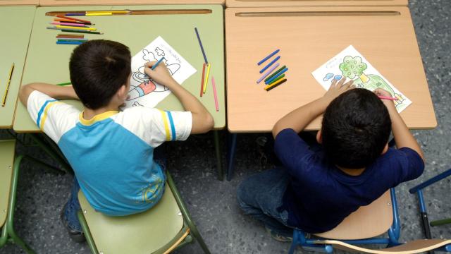 Alumnos de un centro escolar.