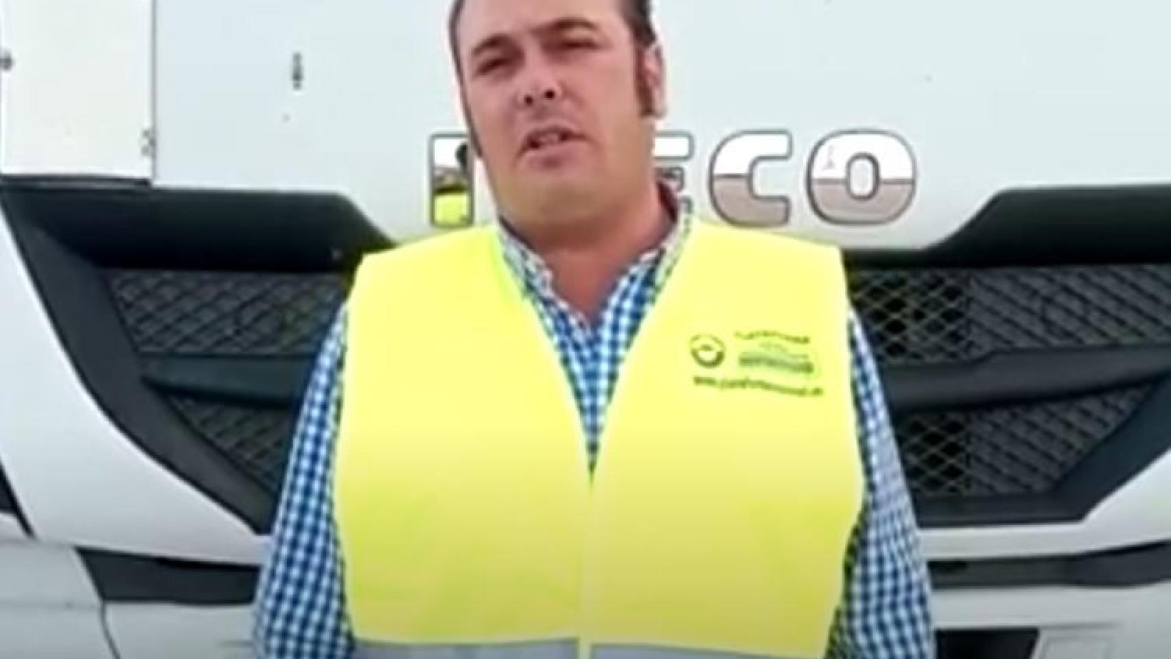 Manuel Hernández, presidente de la Plataforma Por la Defensa del Sector de Mercancías por Carretera.