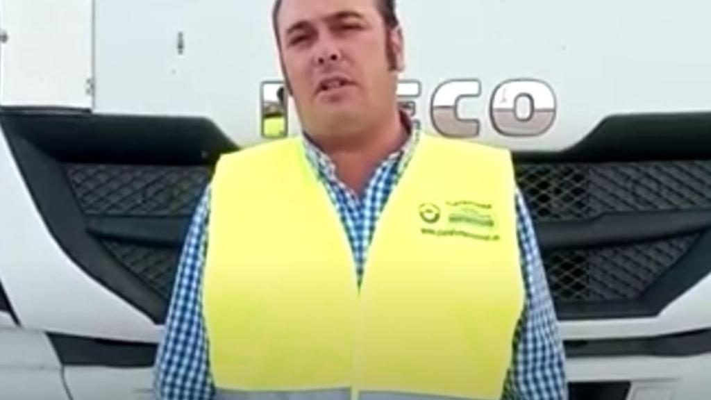 Manuel Hernández, presidente de la Plataforma Por la Defensa  del Sector de Mercancías por Carretera.