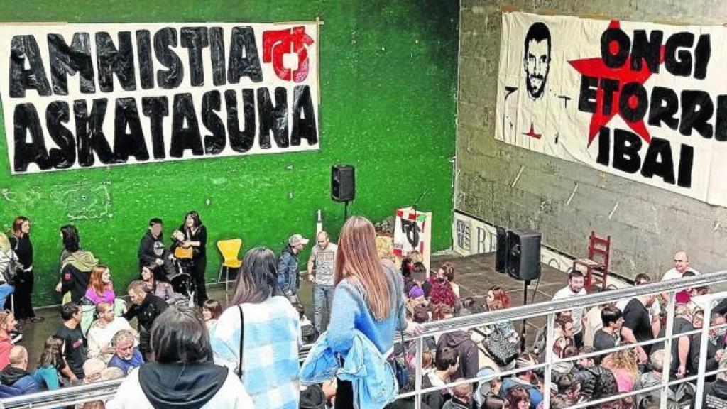 Así fue el 'ongi etorri' del domingo pasado en Berango.