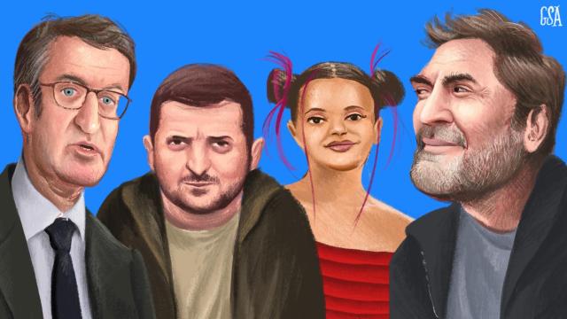 Papá tardío Feijóo, podería de Rosalía y salta a la fama del cómico Zelenski.