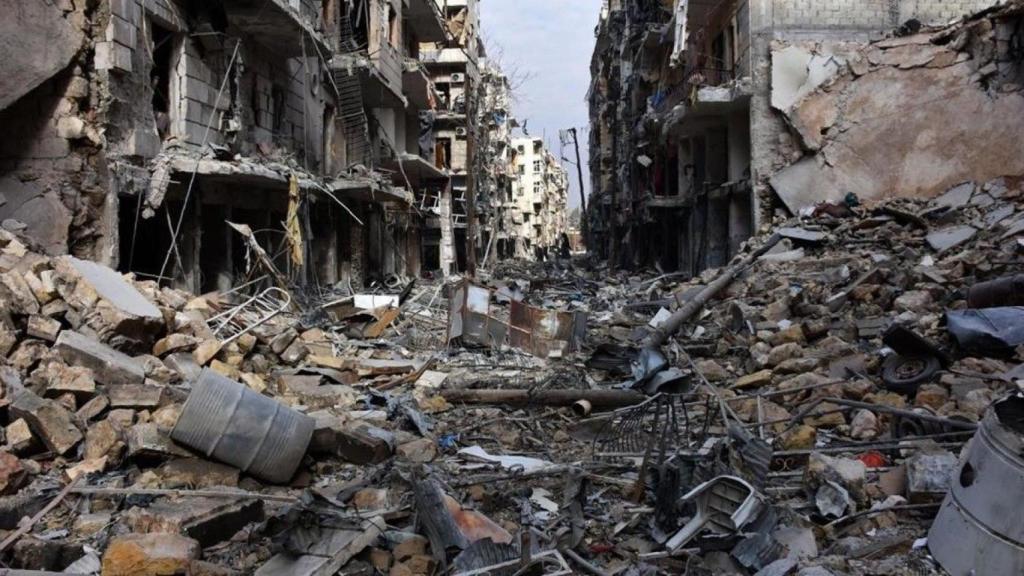 Alepo, en Siria, donde los rusos participaron.