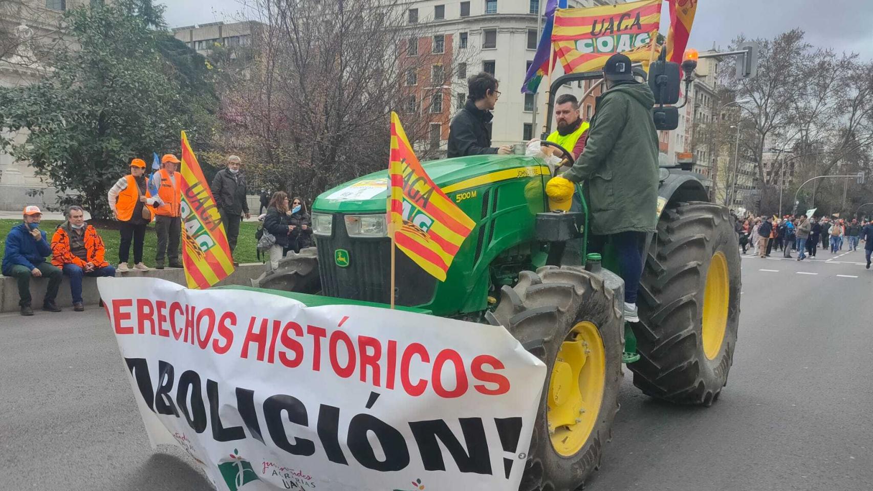 Manifestación del mundo rural en Madrid.