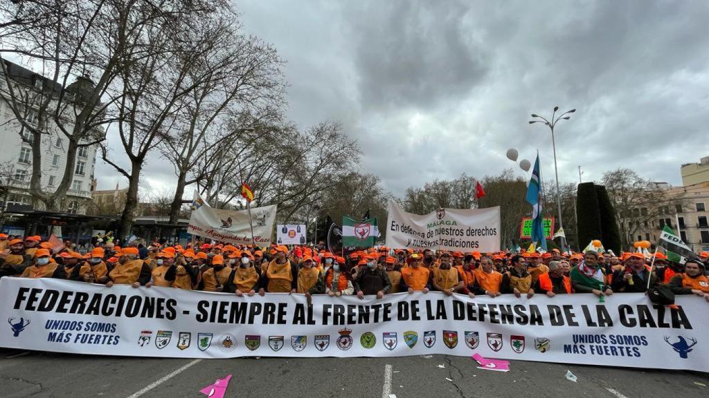 Gran movilización en defensa de la caza
