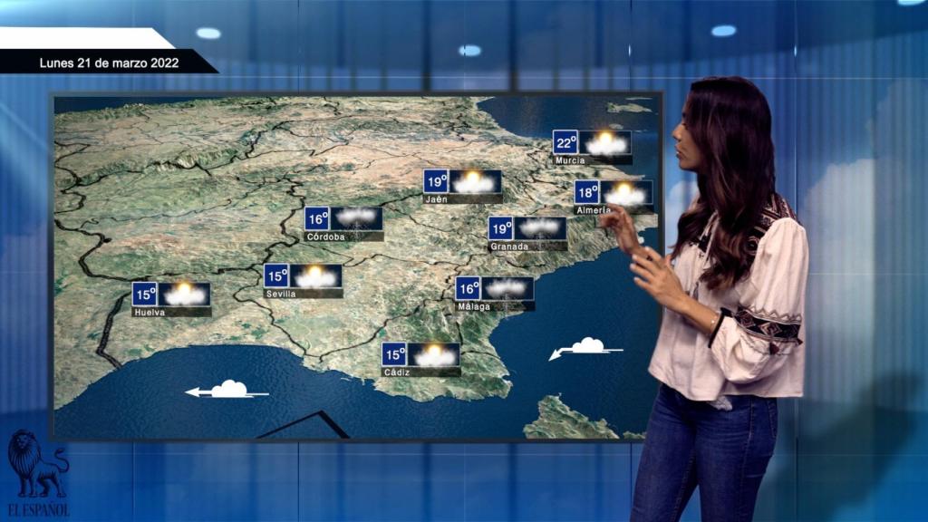 El tiempo para el lunes 21 de marzo.