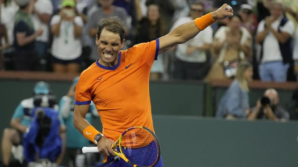 Nadal, tras ganar a Alcaraz.