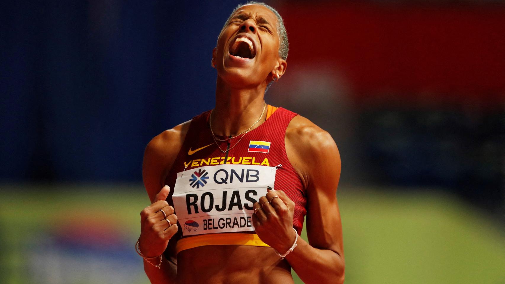 Yulimar Rojas, en el Mundial indoor de Belgrado 2022
